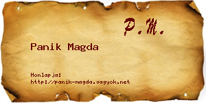 Panik Magda névjegykártya